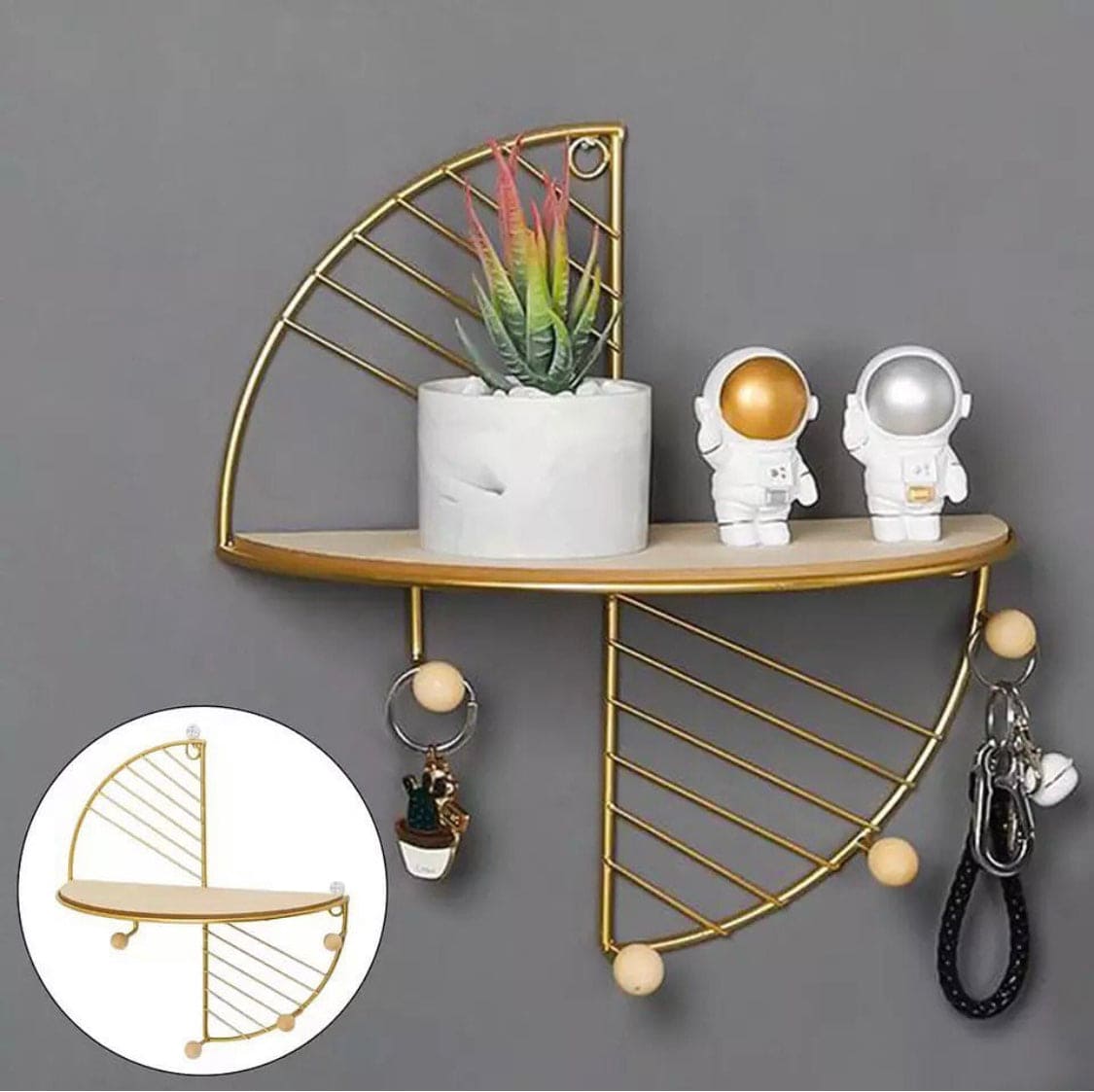Nordic Iron Art Creative Wall Hanging Rack, Display Shelf Storage Rack, European Style Keychain Hook Wall Hanger Nordic Iron Art Creative Wall Hanging Rack, Display Shelf Storage Rack, European Style Keychain Hook Wall Hanger